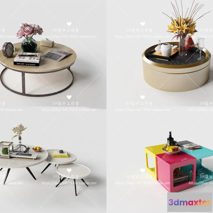 1128218 - Tea Coffee Table - 3D Models - 1244