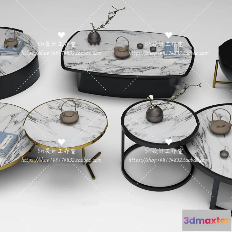 1128220 - Tea Coffee Table - 3D Models - 1245