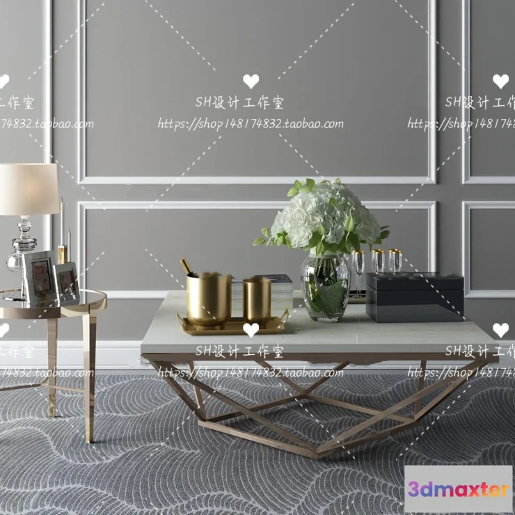 1128222 - Tea Coffee Table - 3D Models - 1246