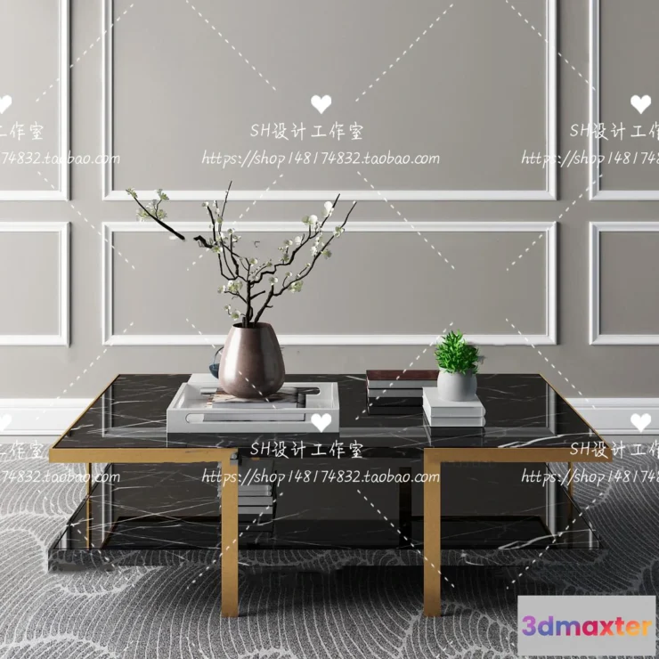 1128224 - Tea Coffee Table - 3D Models - 1247