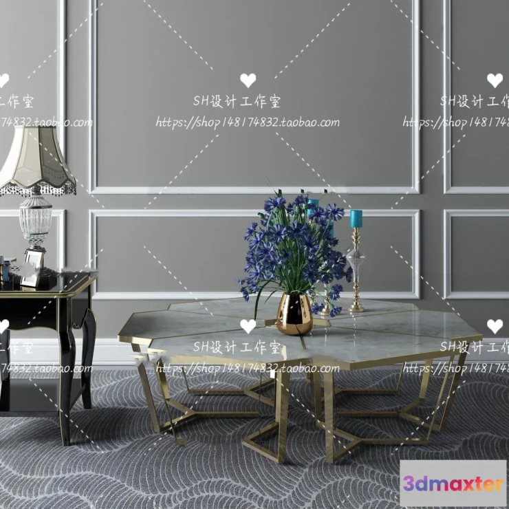 1128226 - Tea Coffee Table - 3D Models - 1248