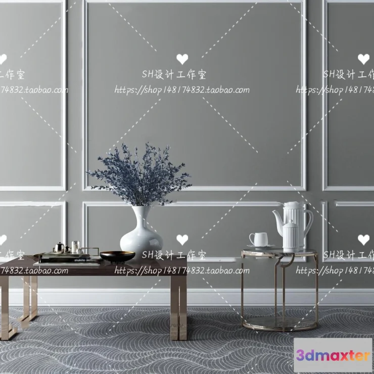 1128230 - Tea Coffee Table - 3D Models - 1250