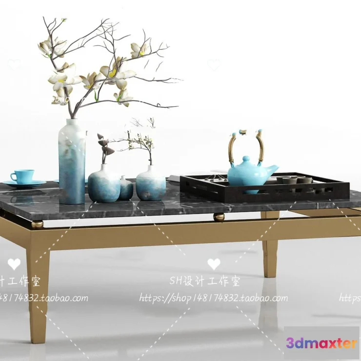 1128238 - Tea Coffee Table - 3D Models - 1254