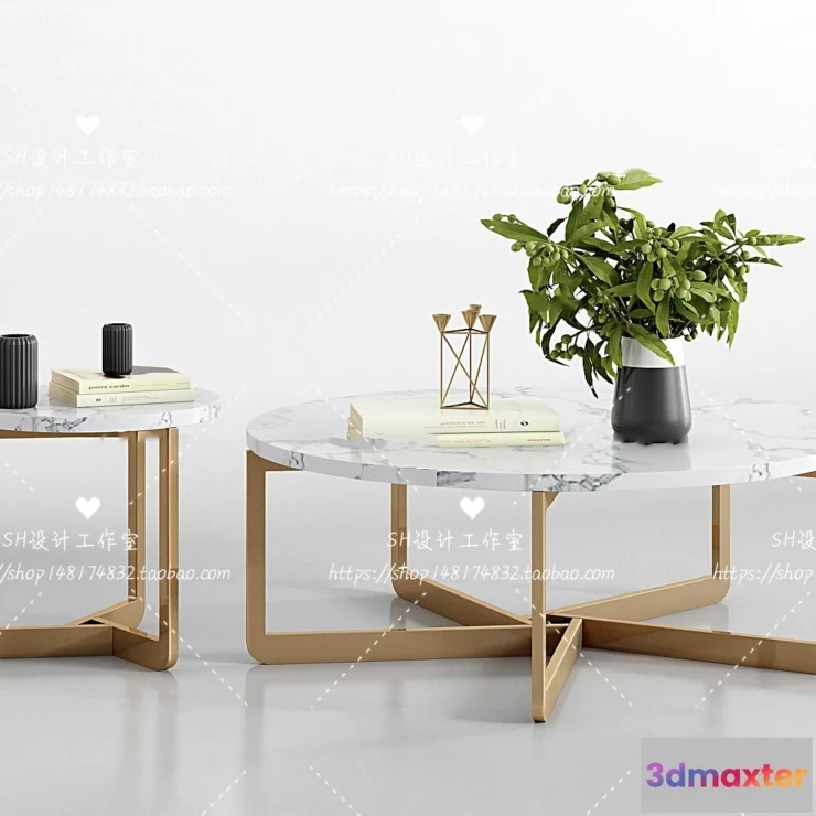 1128242 - Tea Coffee Table - 3D Models - 1256