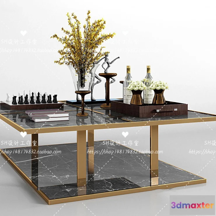 1128252 - Tea Coffee Table - 3D Models - 1261