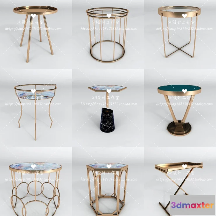 1128290 - Tea Coffee Table - 3D Models - 1280