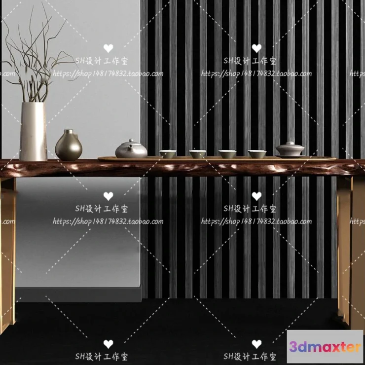 1128298 - Tea Coffee Table - 3D Models - 1284