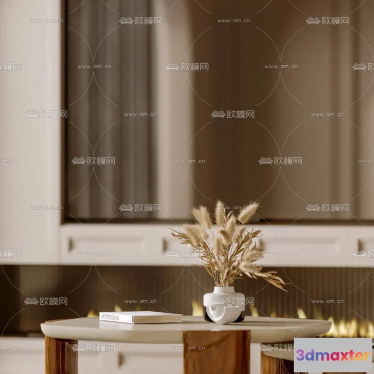 1161090 - WABI SABI STYLE 3D MODELS - TEA TABLE - 0031