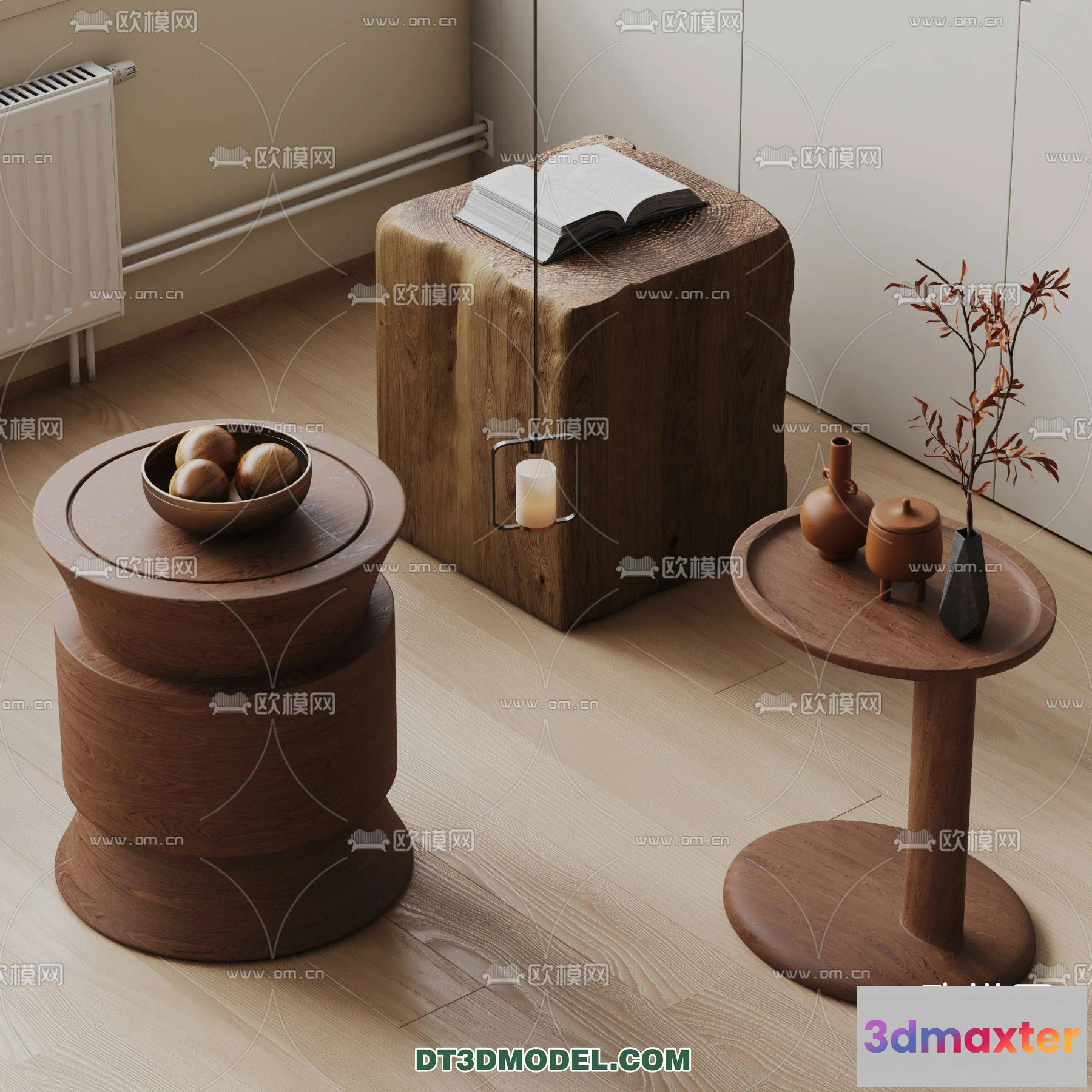 1161126 - WABI SABI STYLE 3D MODELS - TEA TABLE - 0049
