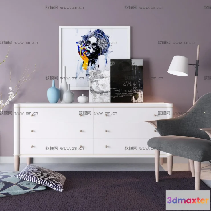 1163810 - FURNITURE - TV SHELF 3D MODELS - 001