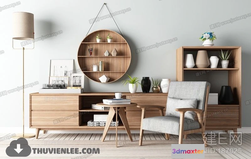 1163816 - FURNITURE - TV SHELF 3D MODELS - 004