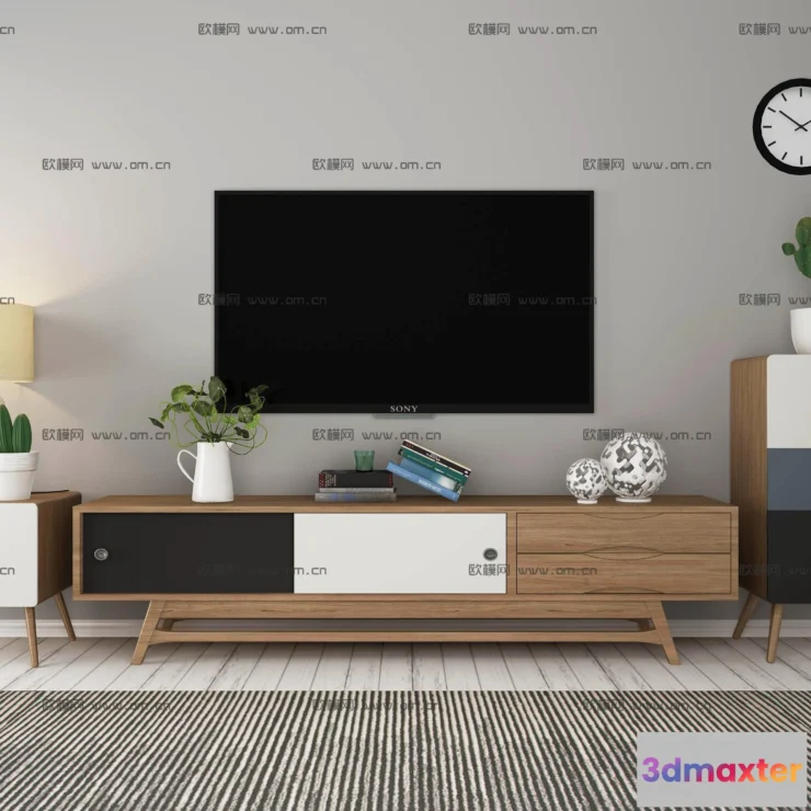 1163836 - FURNITURE - TV SHELF 3D MODELS - 014