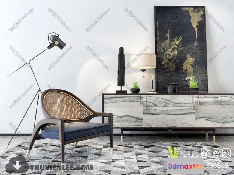 1163848 - FURNITURE - TV SHELF 3D MODELS - 020