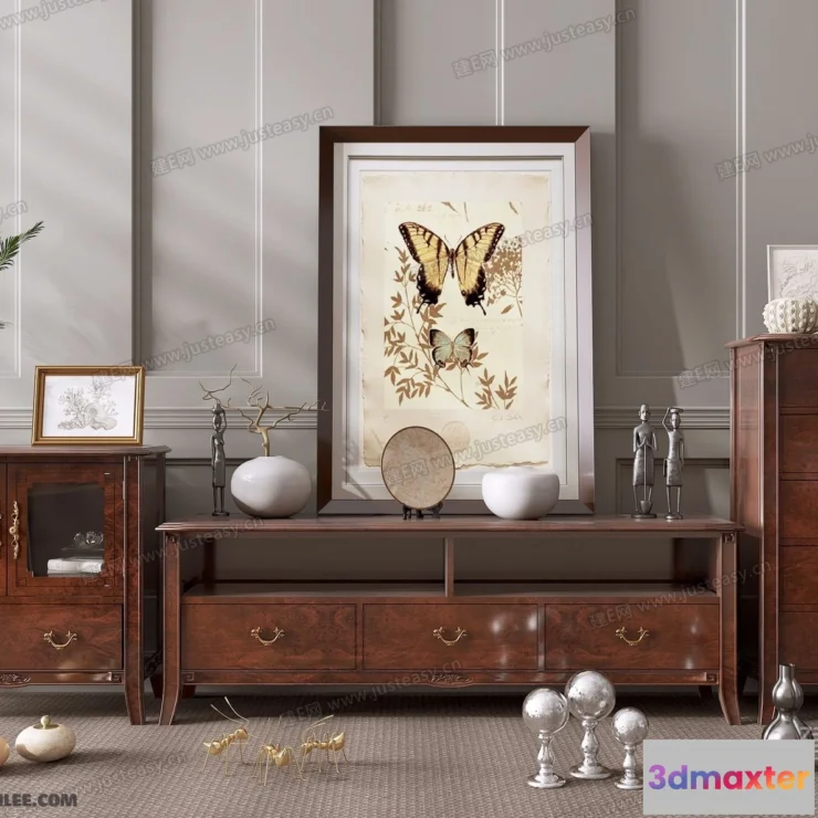 1163854 - FURNITURE - TV SHELF 3D MODELS - 023