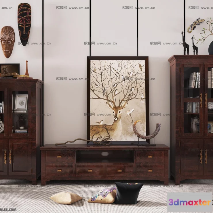 1163856 - FURNITURE - TV SHELF 3D MODELS - 024