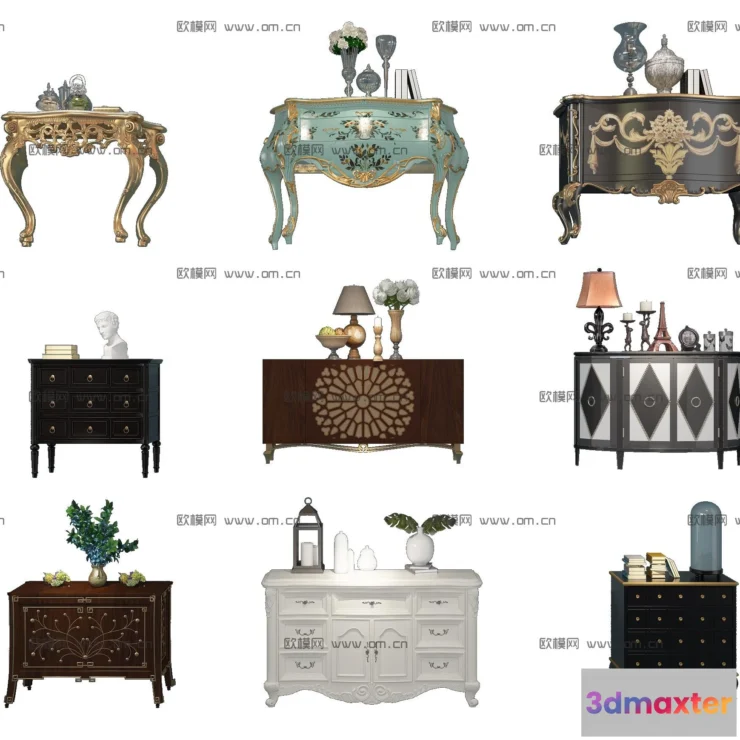 1163868 - FURNITURE - TV SHELF 3D MODELS - 030