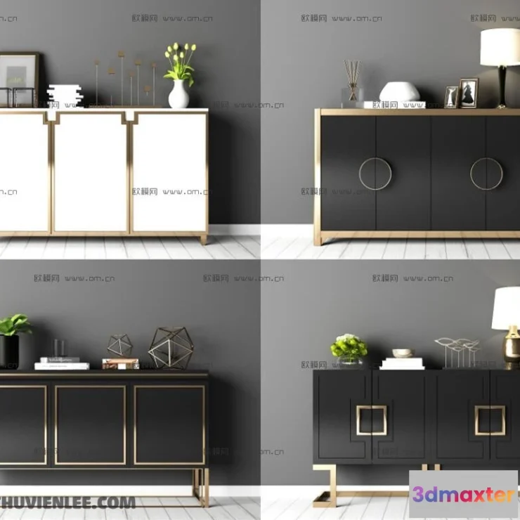 1163874 - FURNITURE - TV SHELF 3D MODELS - 033