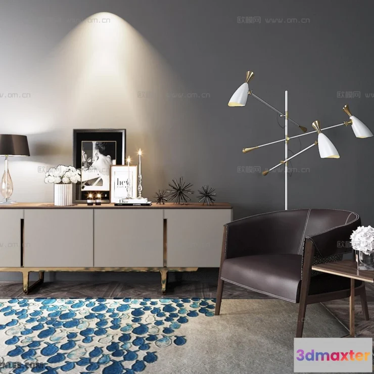 1163894 - FURNITURE - TV SHELF 3D MODELS - 043