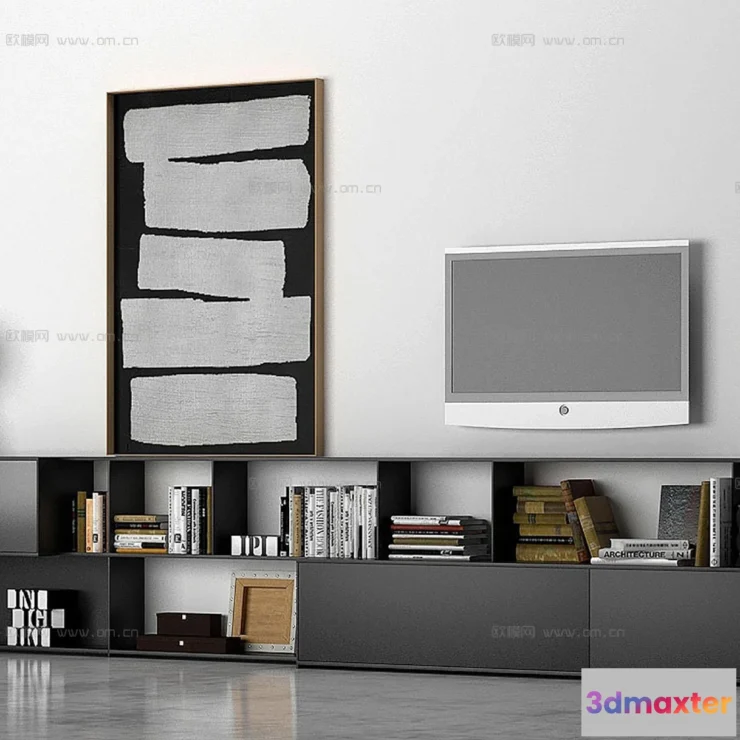 1163896 - FURNITURE - TV SHELF 3D MODELS - 044