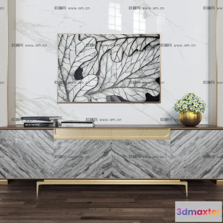 1163898 - FURNITURE - TV SHELF 3D MODELS - 045