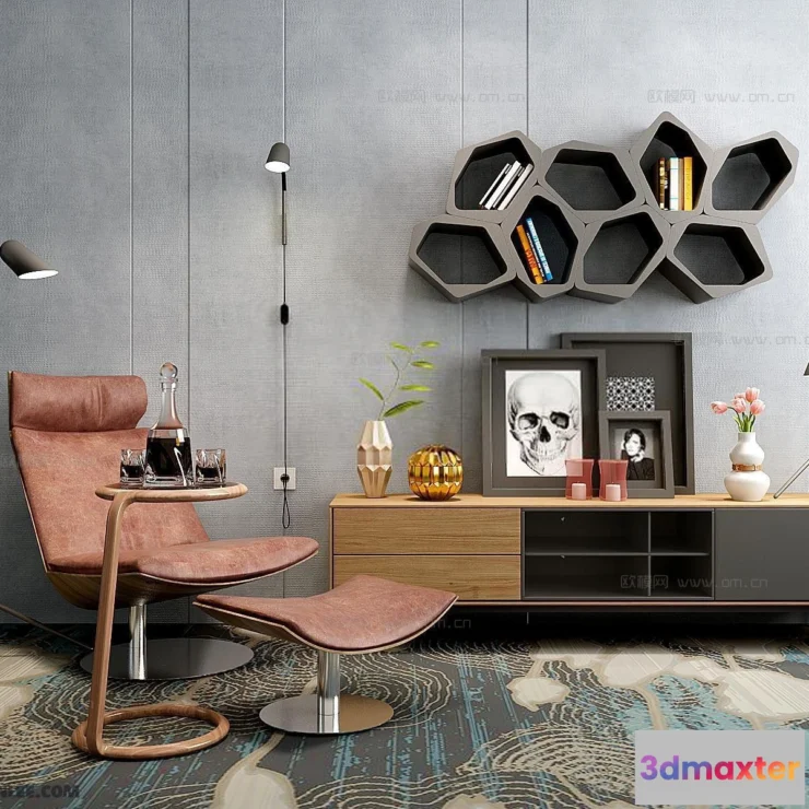 1163900 - FURNITURE - TV SHELF 3D MODELS - 046