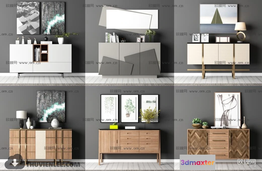 1163906 - FURNITURE - TV SHELF 3D MODELS - 049