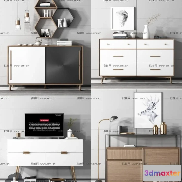 1163910 - FURNITURE - TV SHELF 3D MODELS - 051