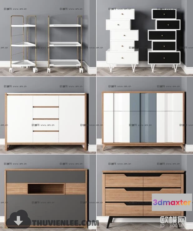 1163914 - FURNITURE - TV SHELF 3D MODELS - 053