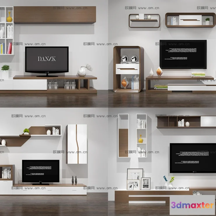 1163922 - FURNITURE - TV SHELF 3D MODELS - 057
