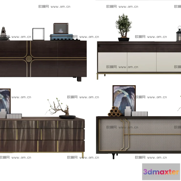 1163928 - FURNITURE - TV SHELF 3D MODELS - 060