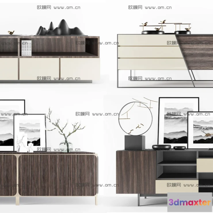 1163932 - FURNITURE - TV SHELF 3D MODELS - 062