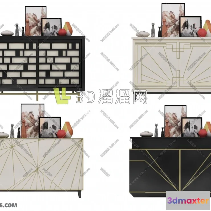 1163938 - FURNITURE - TV SHELF 3D MODELS - 065