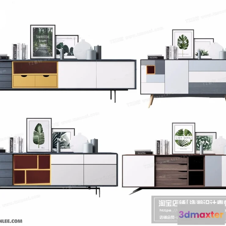 1163948 - FURNITURE - TV SHELF 3D MODELS - 070