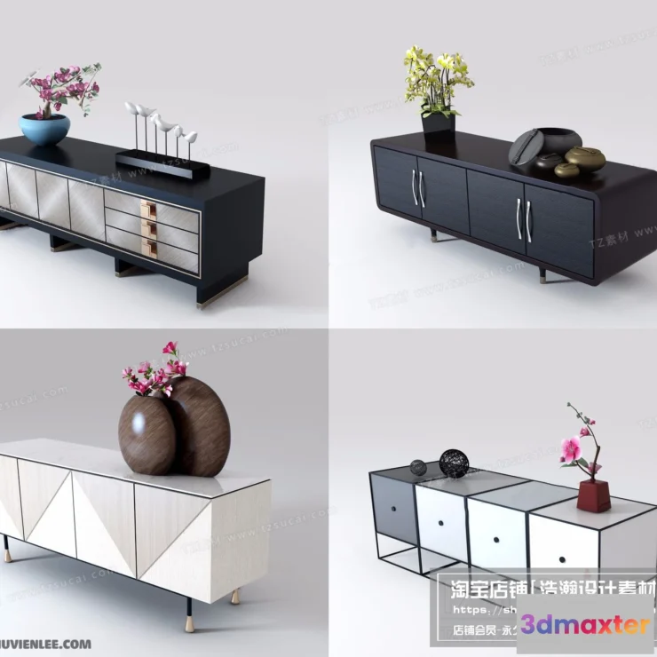 1163956 - FURNITURE - TV SHELF 3D MODELS - 074