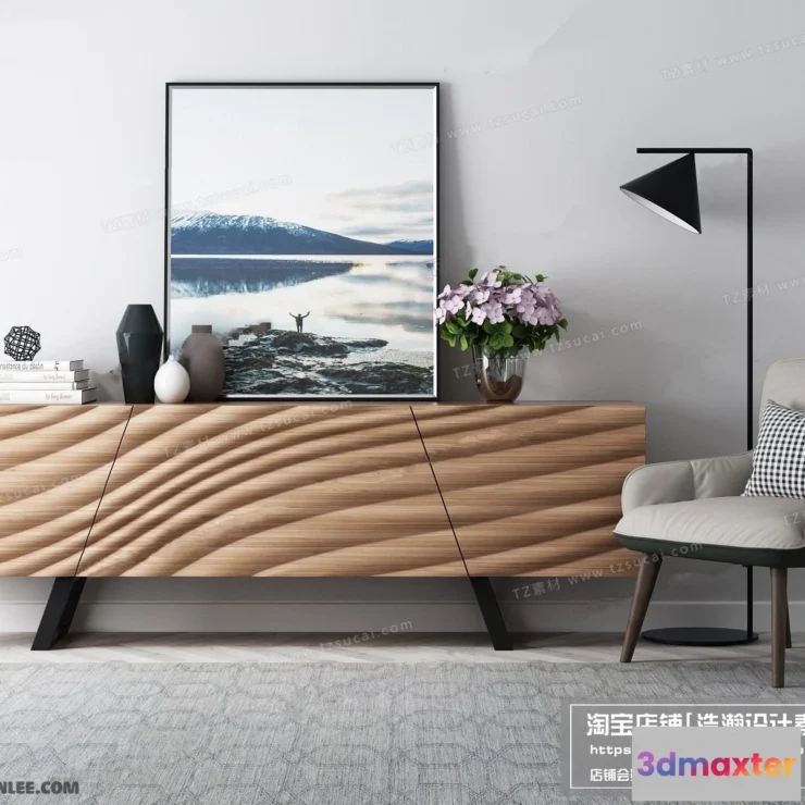 1163972 - FURNITURE - TV SHELF 3D MODELS - 082