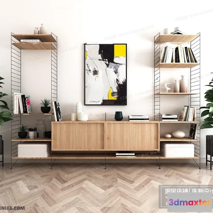 1163974 - FURNITURE - TV SHELF 3D MODELS - 083