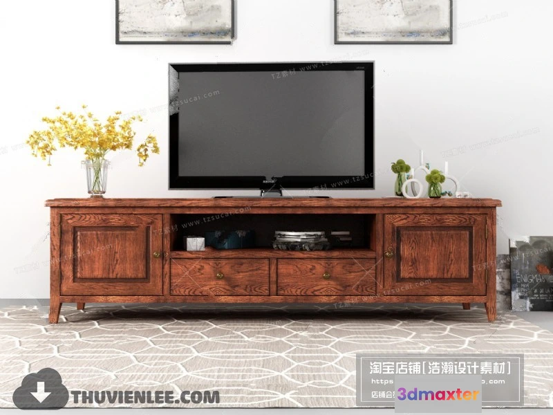 1163990 - FURNITURE - TV SHELF 3D MODELS - 091