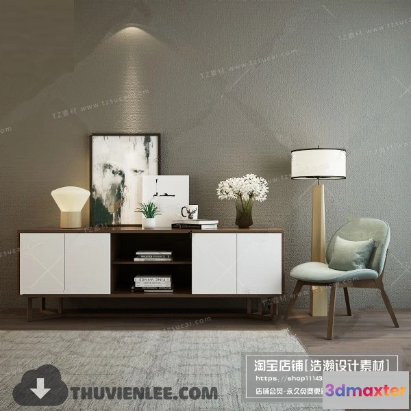 1163994 - FURNITURE - TV SHELF 3D MODELS - 093