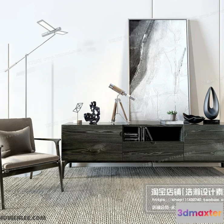 1163996 - FURNITURE - TV SHELF 3D MODELS - 094