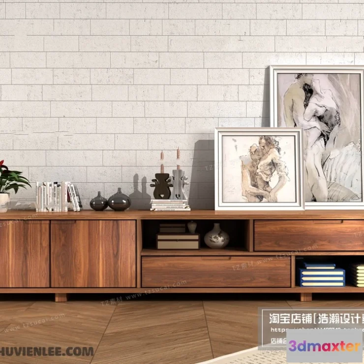 1164004 - FURNITURE - TV SHELF 3D MODELS - 098