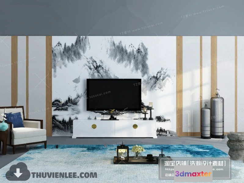 1164008 - FURNITURE - TV SHELF 3D MODELS - 100