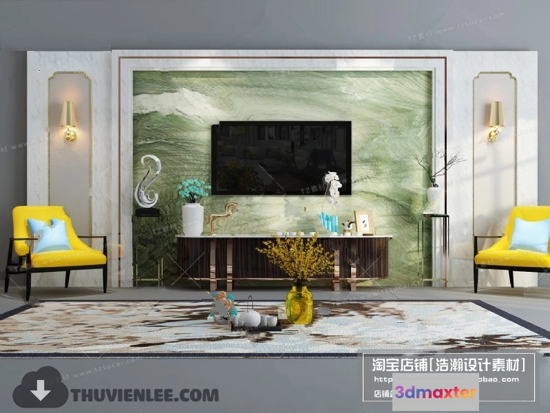 1164010 - FURNITURE - TV SHELF 3D MODELS - 101