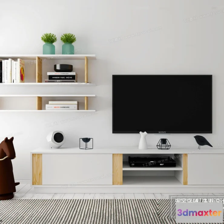 1164036 - FURNITURE - TV SHELF 3D MODELS - 114