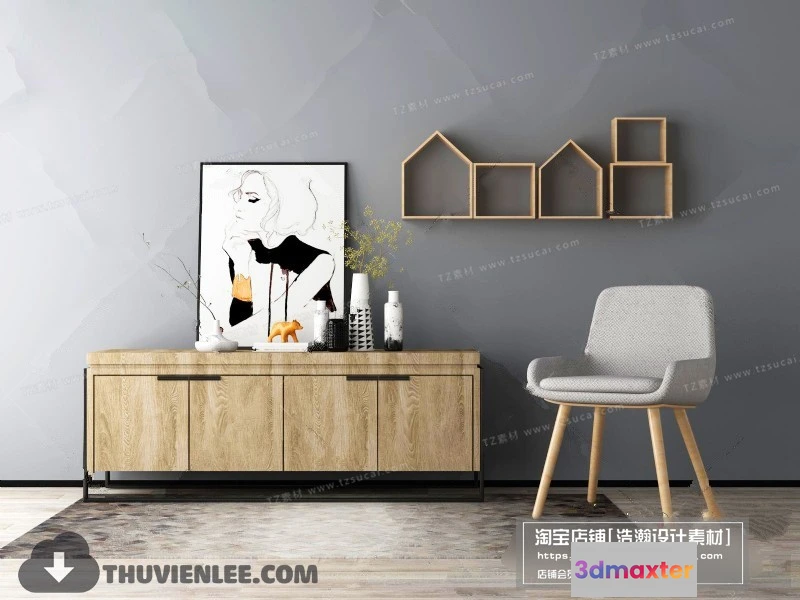 1164038 - FURNITURE - TV SHELF 3D MODELS - 115