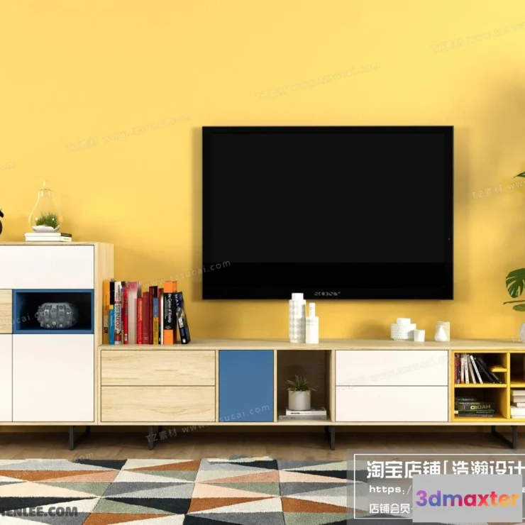 1164044 - FURNITURE - TV SHELF 3D MODELS - 118