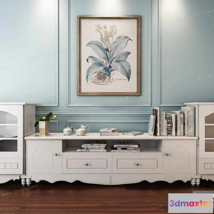 1164050 - FURNITURE - TV SHELF 3D MODELS - 121