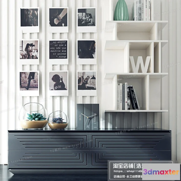 1164062 - FURNITURE - TV SHELF 3D MODELS - 127