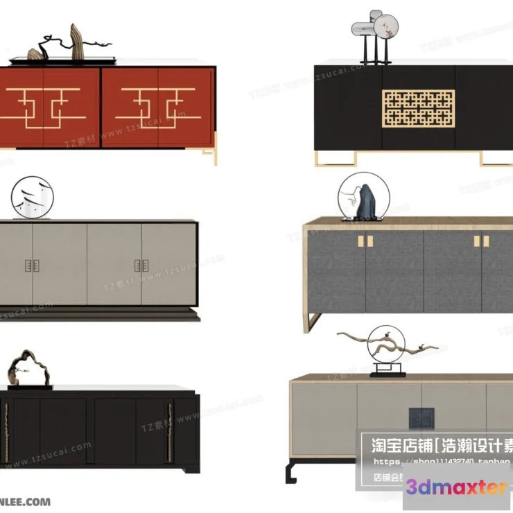 1164064 - FURNITURE - TV SHELF 3D MODELS - 128