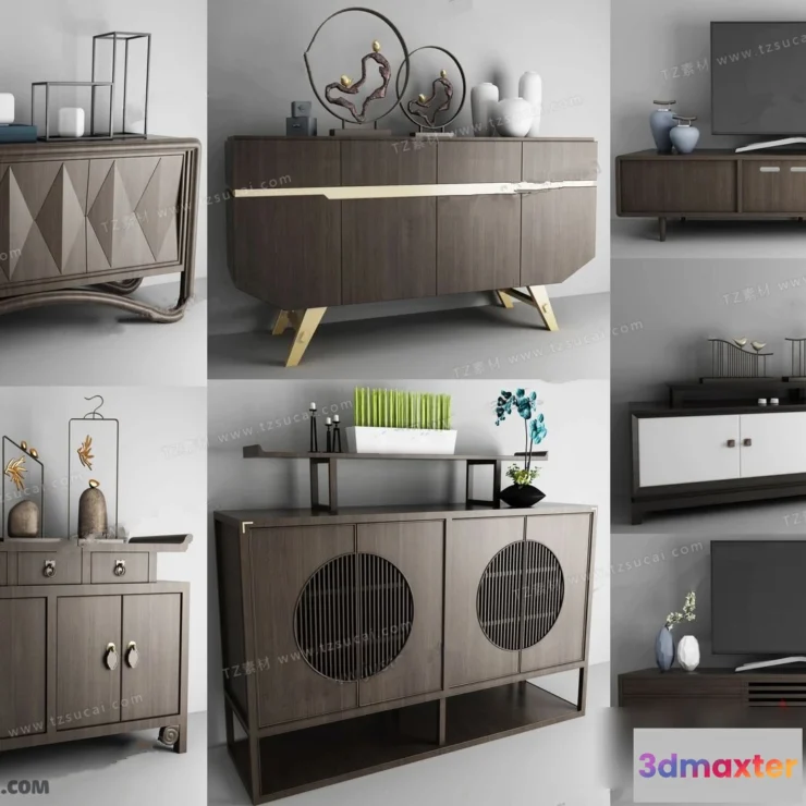 1164068 - FURNITURE - TV SHELF 3D MODELS - 130