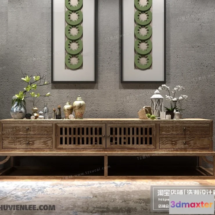 1164076 - FURNITURE - TV SHELF 3D MODELS - 134